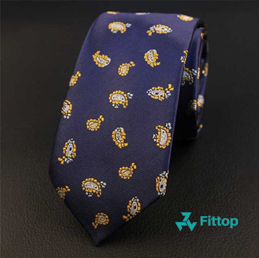 Cavat Nam Họa Tiết Thời Trang Hàn Quốc 6cm FITTOP CAVAT-105