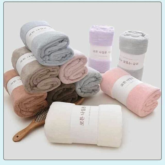 KHĂN TẮM BÓ NHẬP HÀN BẢN CAO CẤP - ( 70cm x 140cm ) - LOẠI LÔNG MỀM THẤM NƯỚC CỰC TỐT