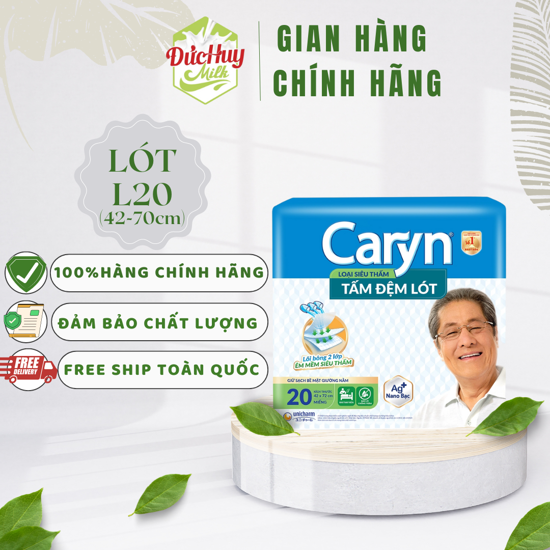 Tấm đệm lót siêu thấm caryn l20 miếng