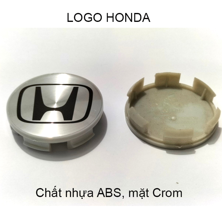 Logo mâm xe Honda, chụp mâm, chụp Lazang xe Honda đường kính 58mm.