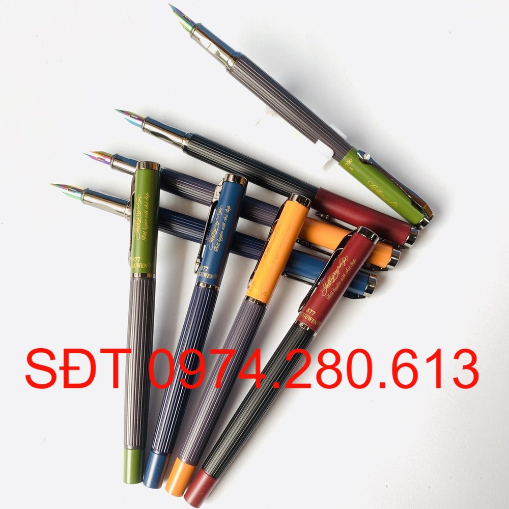 Bút máy 877 ngòi lá tre calligraphy Thanh đậm rõ nét