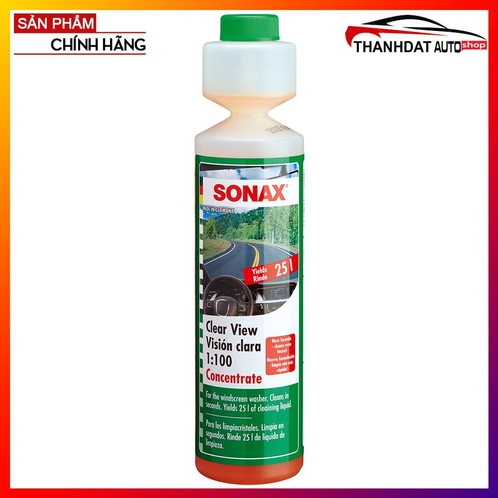 Nước Rửa Kính - Vệ Sinh Kính Lái Sonax Clear View Concentrate 250ml