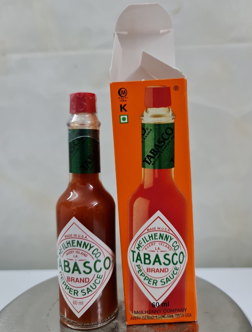 Chai TT 60ml - SỐT ỚT ĐỎ TABASCO Made in USA Red Pepper Sauce halal