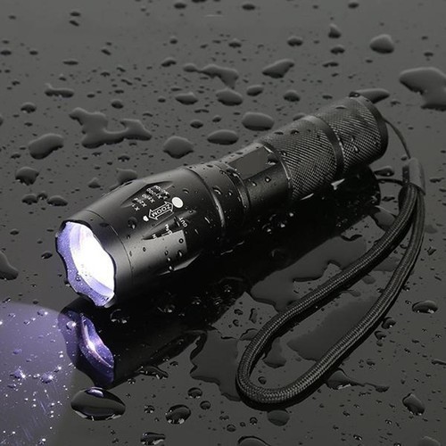 Đèn pin t6 siêu sáng, hợp kim, chống nước