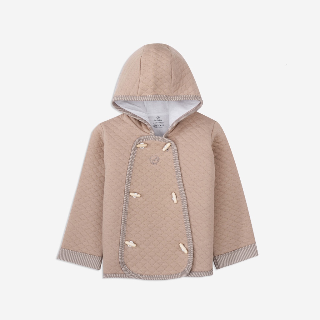 Áo khoác có mũ chần bông kyomi huggy bu baby
