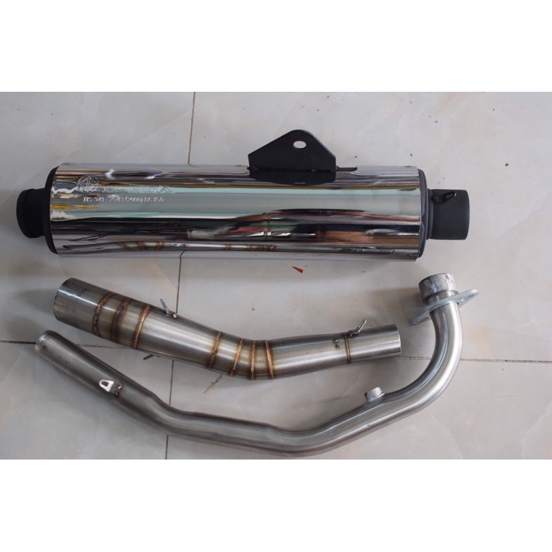 [HCM]trọn bộ lon pô cbr móc luôn cổ 2 khúc 304 gắn winner sonic