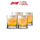 [QUÀ TẶNG KHÔNG BÁN] Combo 4 Ly Thủy Tinh Budweiser 325ml