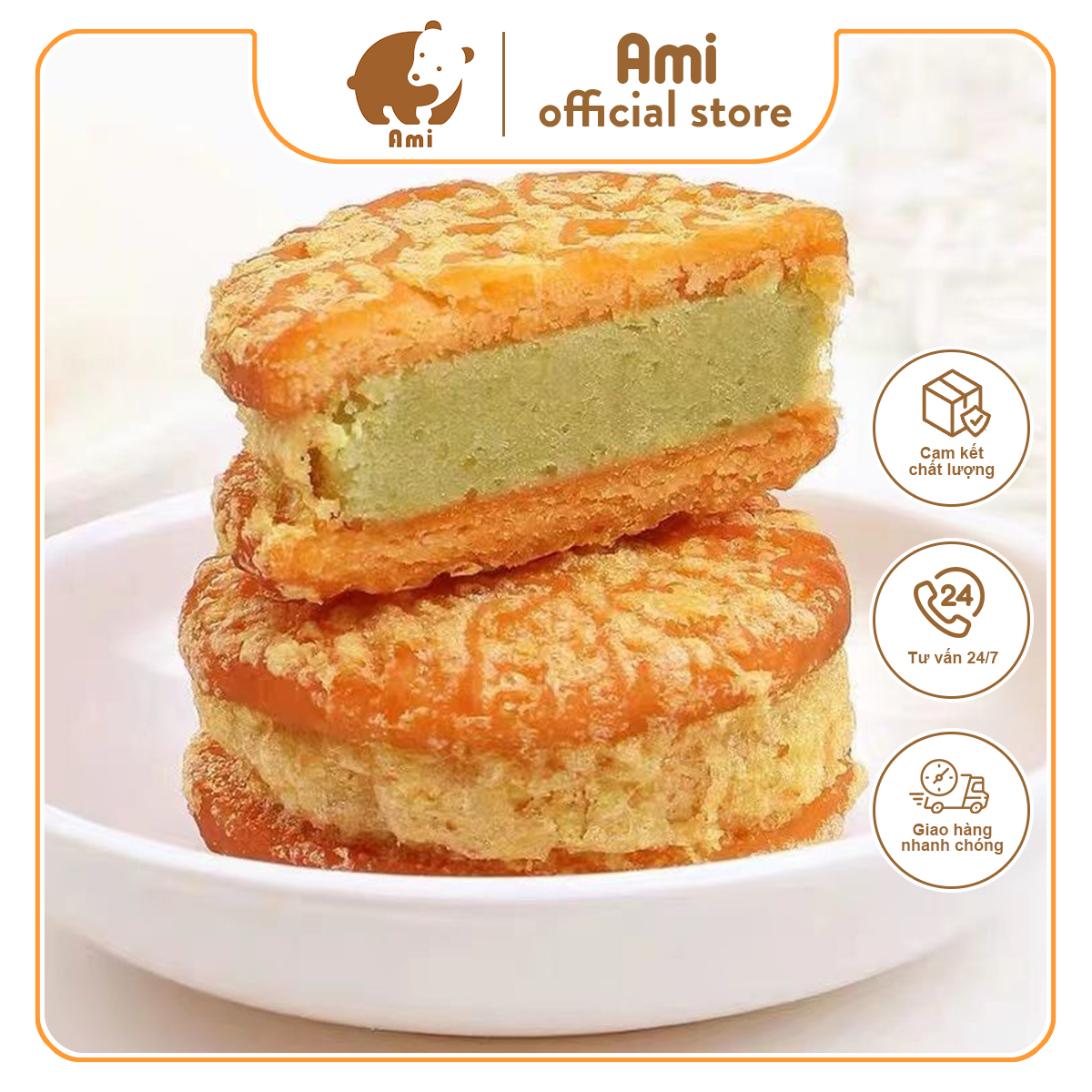Bánh hạt dẻ đậu xanh mật ong bánh hạt dẻ cao cấp siêu ngon