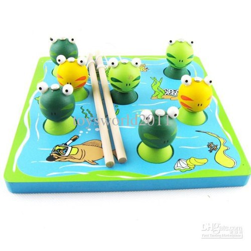 Bộ câu ếch bằng gỗ cho bé
