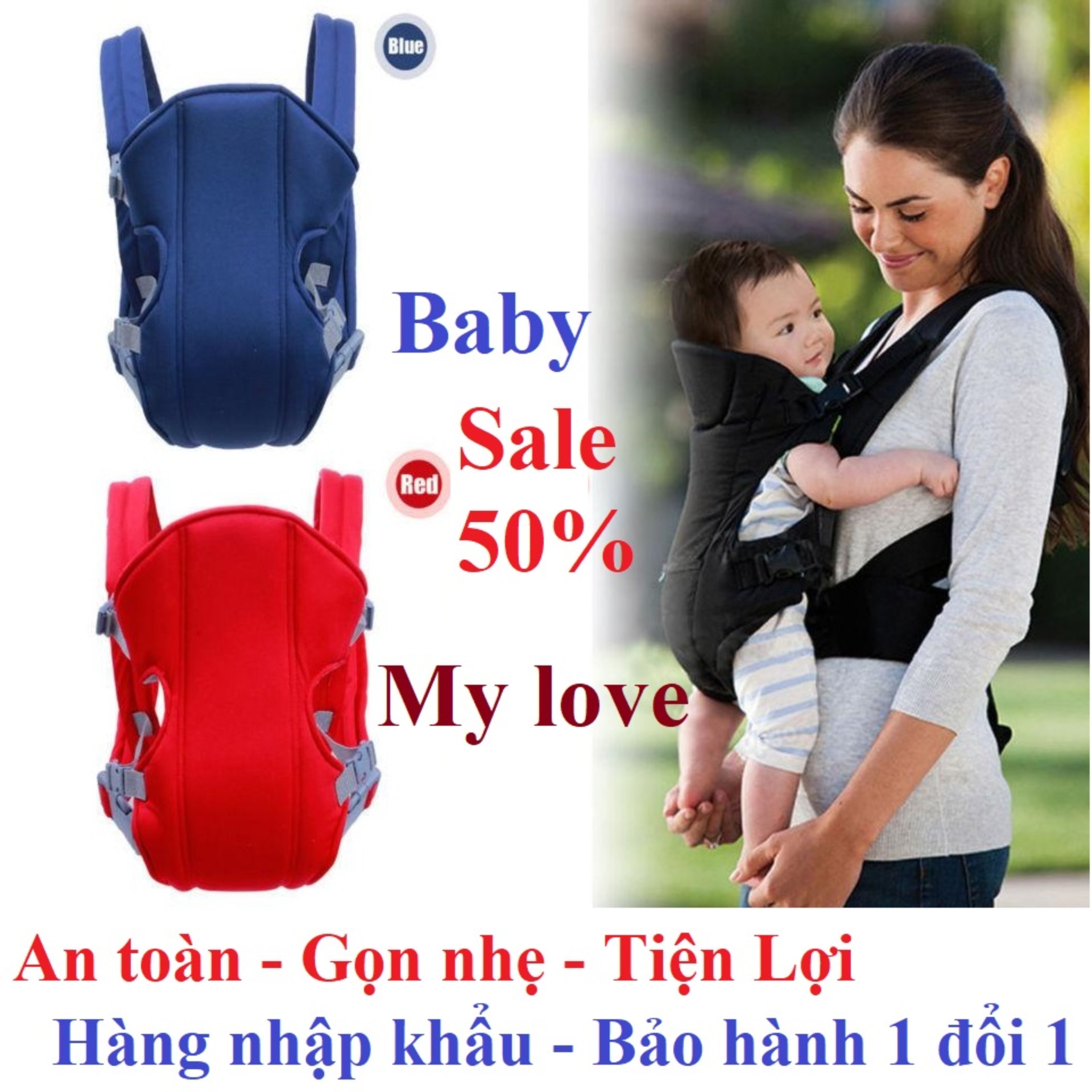 Địu Em Bé Đa Năng 4 Tư Thế Tiện Dụng, Thiết kế thông minh theo cơ chế thoáng khí kèm đệm lót mềm giúp mẹ và bé thoải mái, dễ chịu.