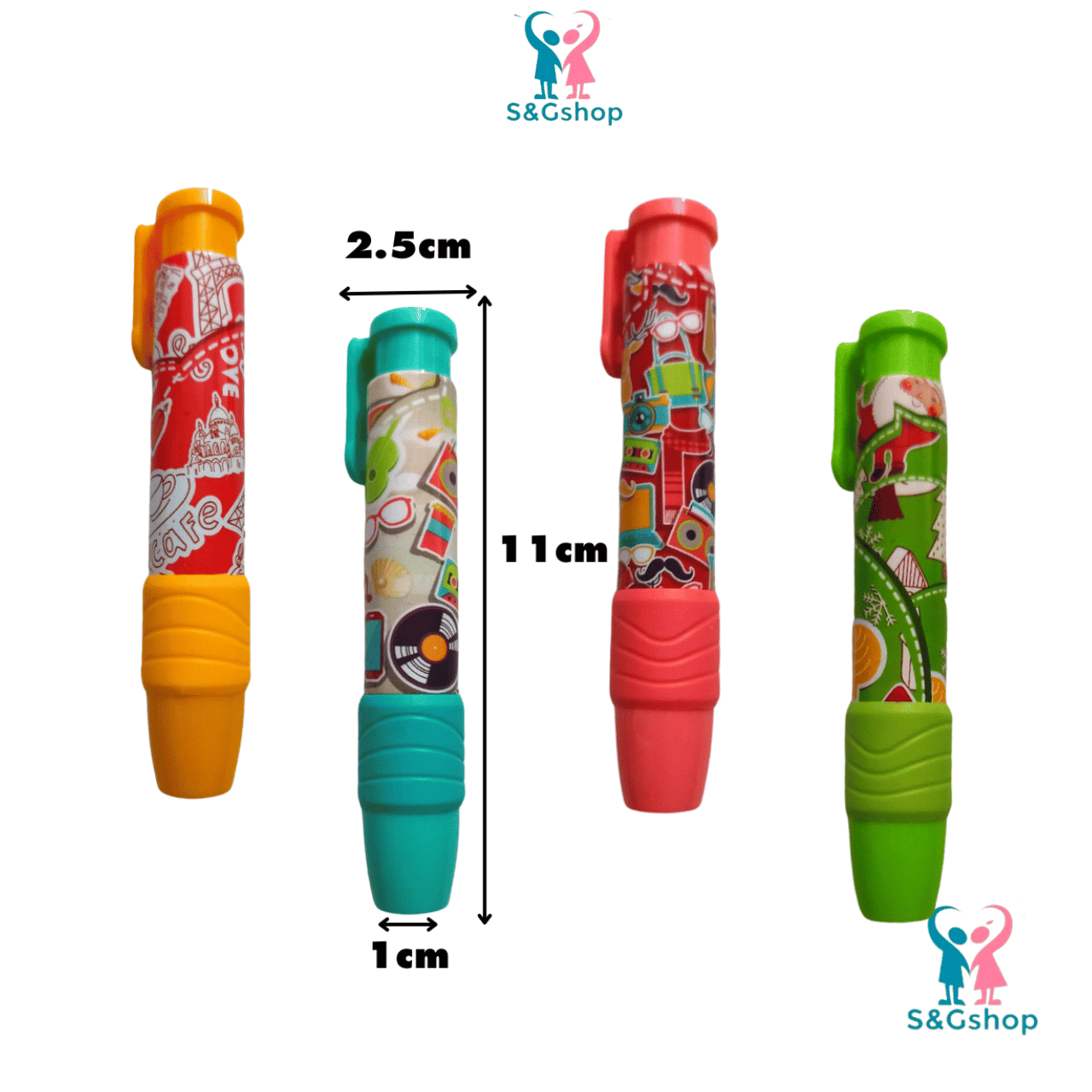Gôm bấm tẩy bút chì cute thanh dài - tẩy dễ thương
