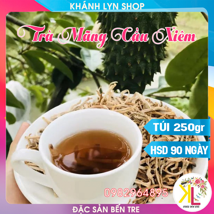 Trà mãng cầu xiêm - đặc sản bến tre - túi zip 250g
