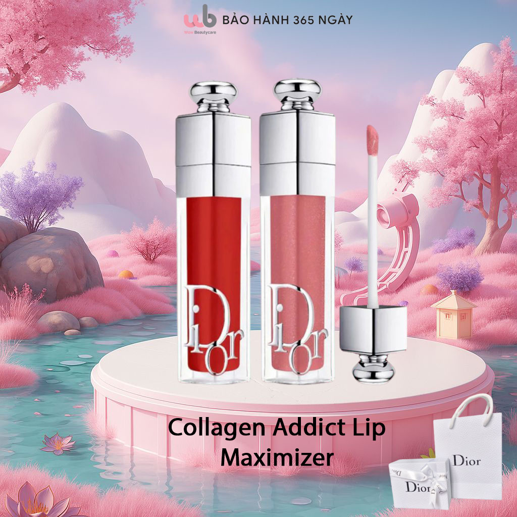 Son dưỡng Dior maximizer gồm các màu:001,038,028,012,024,009,Chất son lên môi nhẹ nhàng,căng mọng.