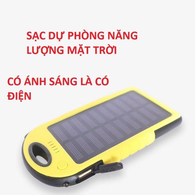 Sạc dự phòng năng lượng mặt trời 💝 FREESHIP 💝 sạc dự phòng cao cấp