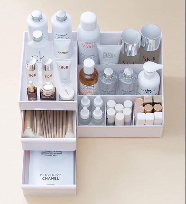 "SIÊU KHUYẾN MÃI"KỆ ĐỰNG MỸ PHẨM SIZE TO 3 HỌC 3 NGĂN KÉO MẪU MỚI - TỦ NHỰA ĐỰNG MỸ PHẨM CAO CẤP SIÊU HOT - KỆ ĐỂ SON, KỆ ĐỰNG MỸ PHẨM NHỰA 3 TẦNG