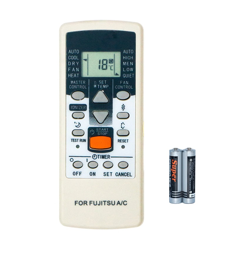 Remote điều khiển máy lạnh fujitsu điều hòa ar- ar-rah2e, ab18lbaj