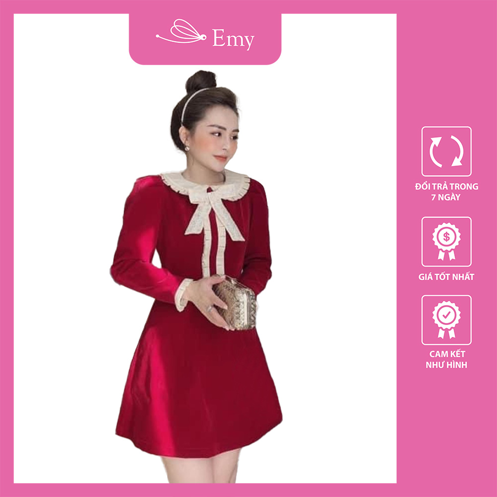 Đầm diện Tết tiểu thư sang chảnh đủ size S,M,L,XL,XXL - 80961