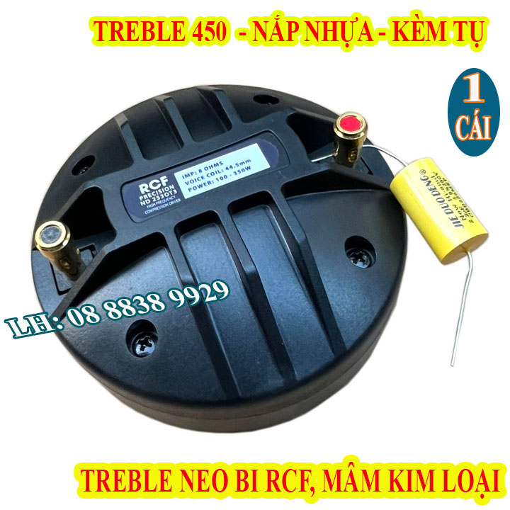 Củ treble kèn 450 rcf nắp nhựa nhập khẩu china kèm tụ - giá 1 cái