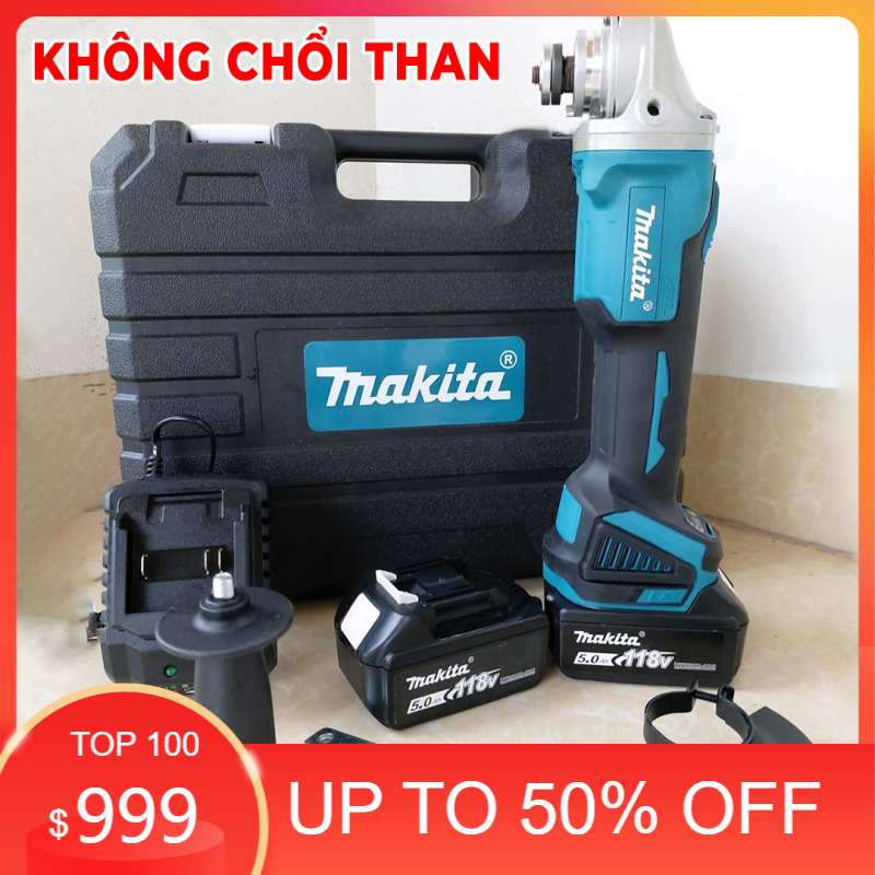Máy mài pin makita 118v 🔥 bền bỉ , mạnh mẽ 🔥 3 cấp độ không chổi than bảo hành 12 tháng