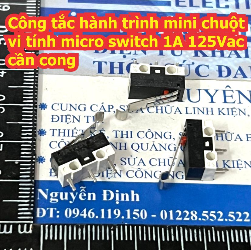 10 cái Công tắc hành trình mini chuột vi tính micro switch 1A 125Vac các loại kde3800