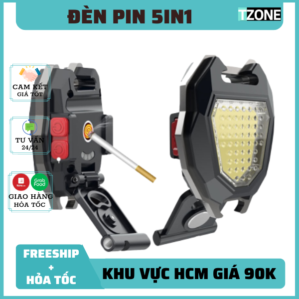 FREESHIP đèn led mini siêu sáng , đèn pin mini siêu sáng móc khóa đa năng, đèn pin mini móc khóa, đèn pin đa năng, Đèn Làm Việc Cob Sạc USB