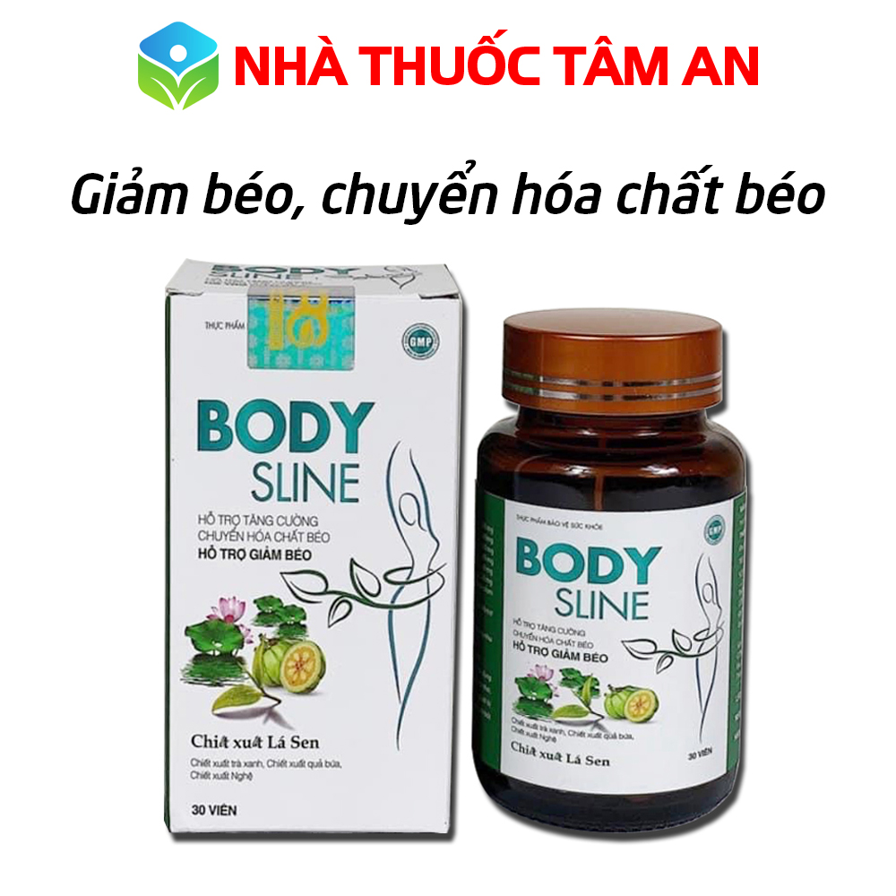 Viên uống Body Sline hỗ trợ giảm cân, giảm béo, tăng cường chuyển hóa chất béo trong cơ thể - Chai 3