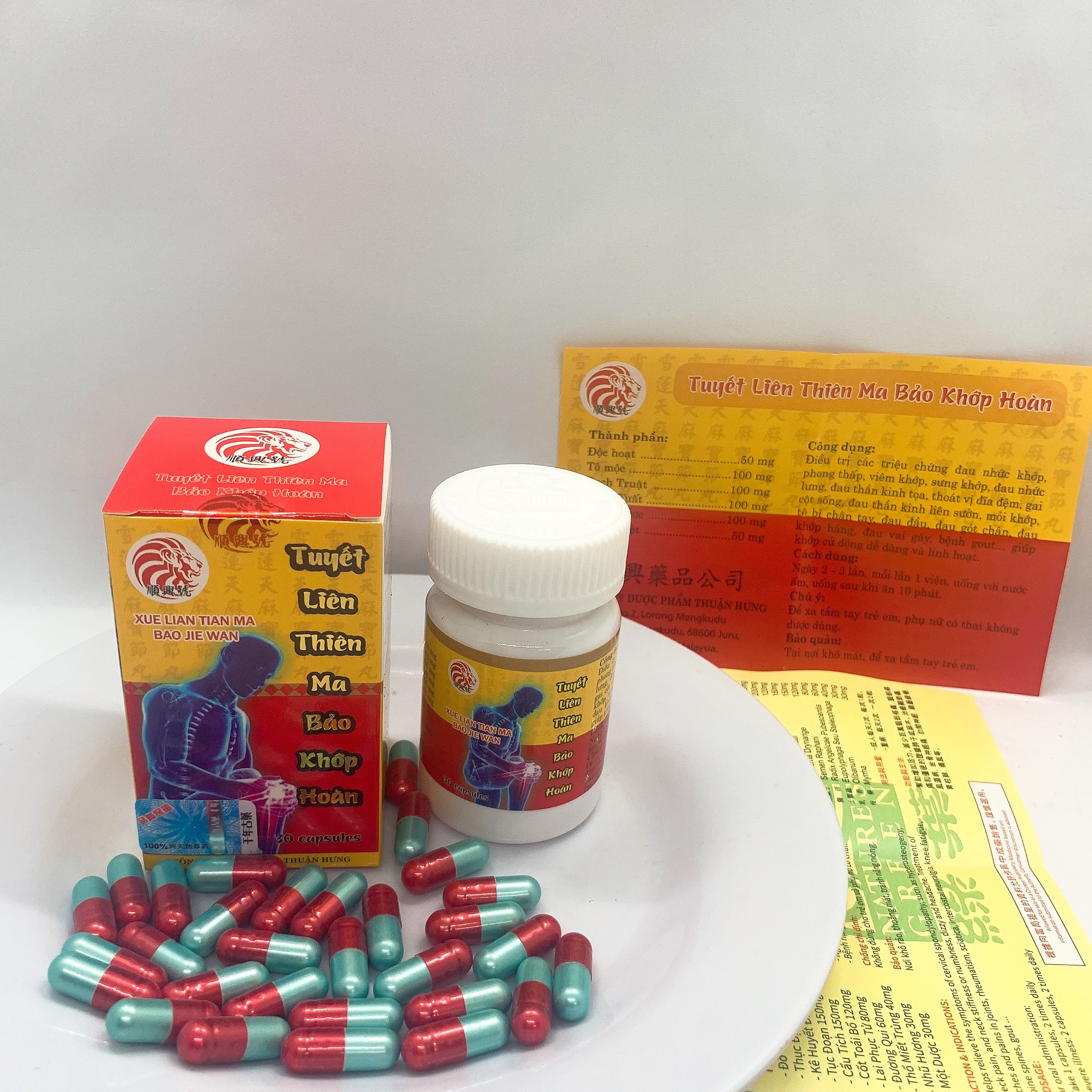 Sỉ 10 Hộp Tuyết liên thiên ma bảo khớp hoàn 30 viên