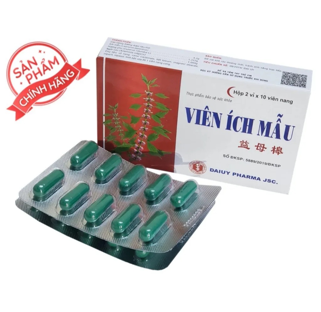 Viên ích mẫu đại uy – bổ huyết, điều kinh - hộp 20 viên