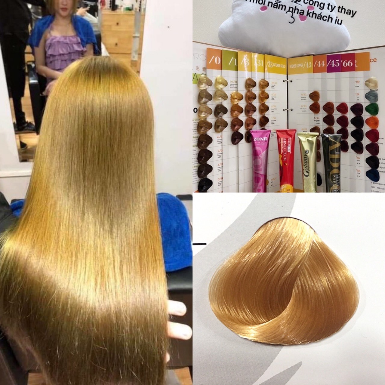 Nhuộm tóc màu Vàng Sáng Mã 9/33 9.3 là giải pháp hoàn hảo để làm mới kiểu tóc của bạn. Hình ảnh liên quan sẽ cho bạn thấy rõ ràng vẻ đẹp của màu tóc này.