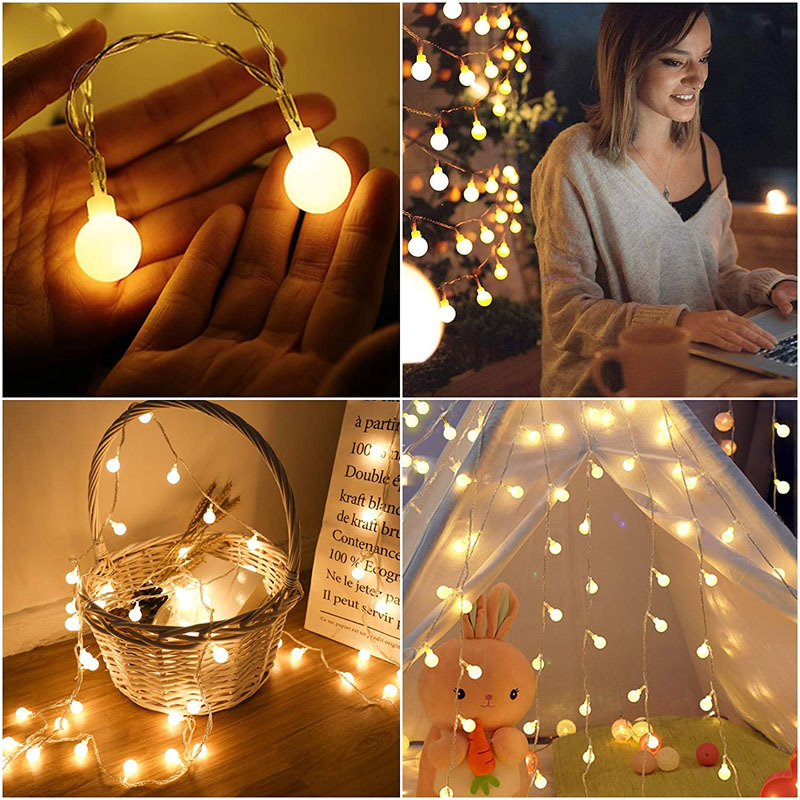 Đèn led trang trí chớp nháy 4m5 - 9m kiểu bi