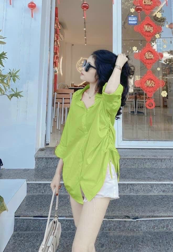 Set áo sơ mi rút dây eo tay dài form rộng kiểu dấu quần tuyết mưa , áo sơ mi nữ phông rộng đủ màu cá tính, áo sơ mi thụng rút dây eo siêu xinh hot 2022 dx