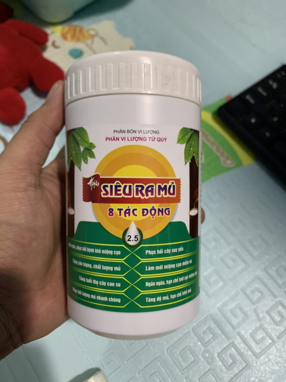 Kích thích mủ cao su 8 tác động