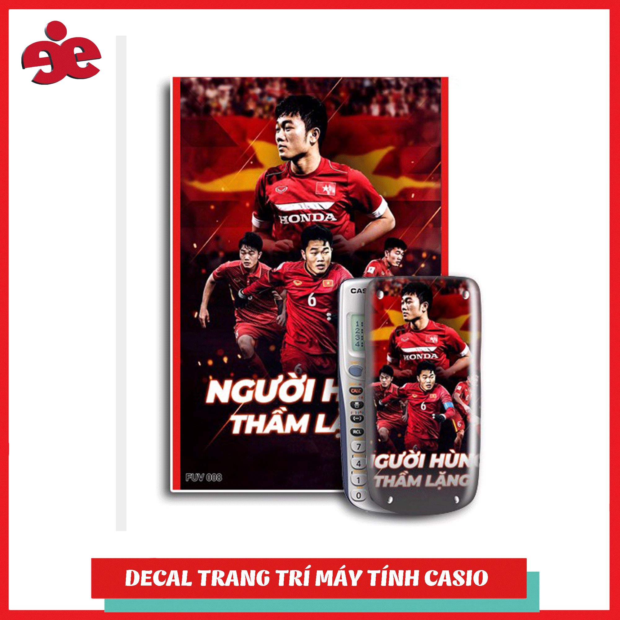 Decal trang trí máy tính cầm tay fan u23vn 008