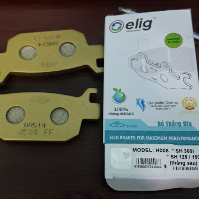 Má phanh sau elig sh 125, sh 150, sh 300i (bố thắng đĩa sau cho xe máy honda, dĩa cbs abs