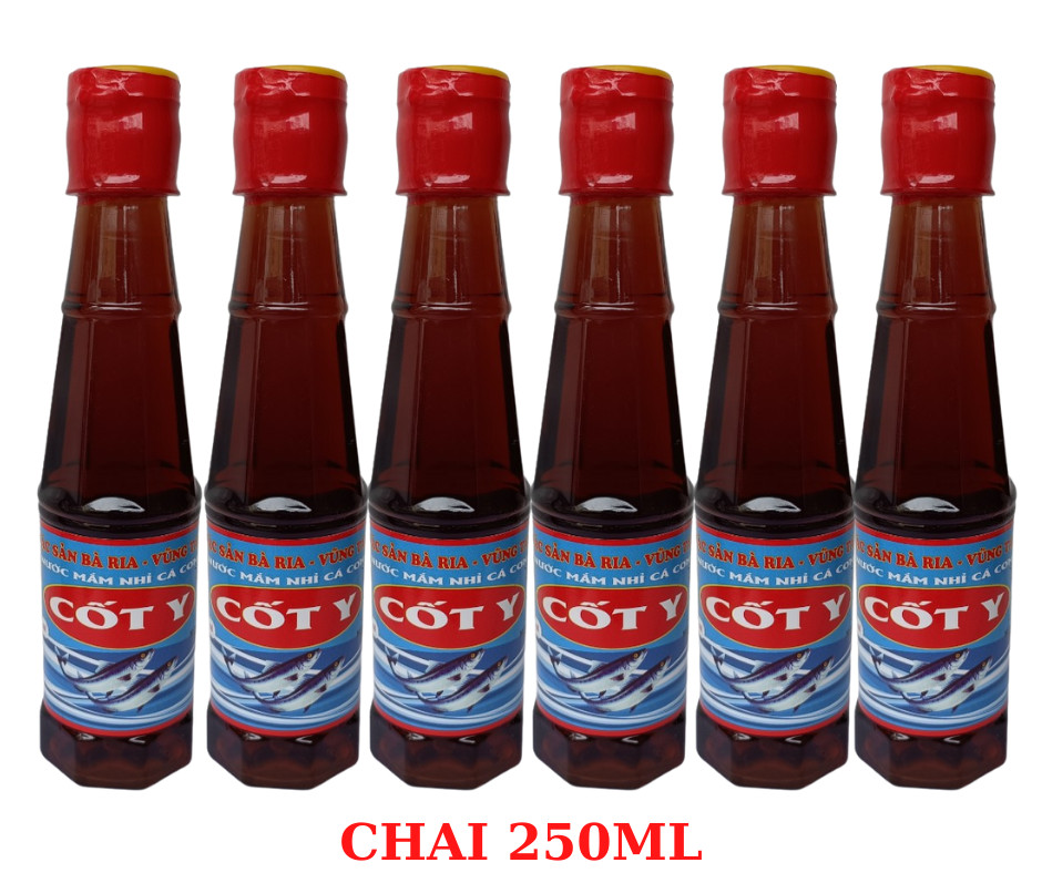 Nước mắm cá cơm 250ml/chai - Combo 6 chai - Nước chấm CỐT Y ngọc như siêu ngon