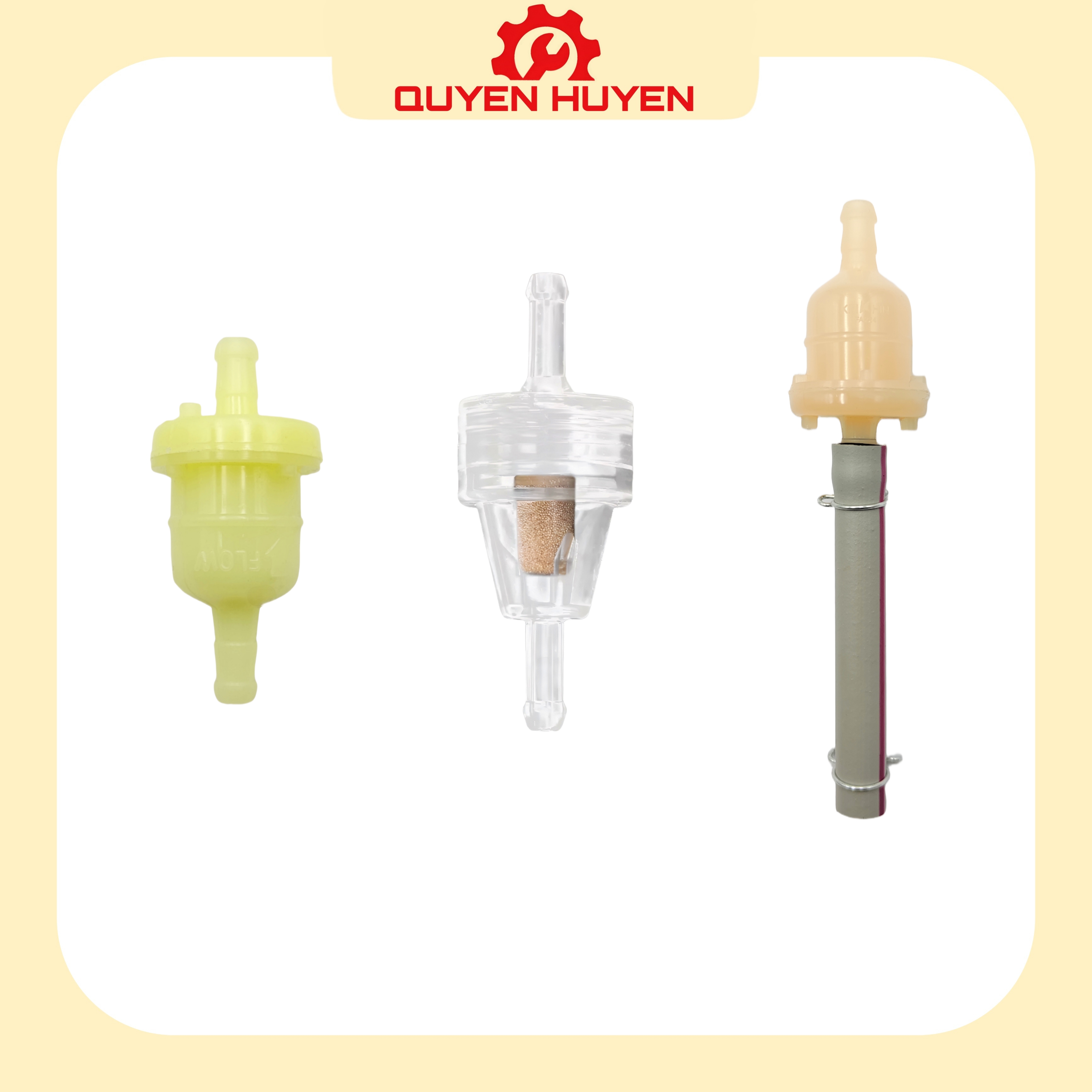 Bộ lọc nhiên liệu lõi đồng - Cốc Lọc xăng Xe máy Honda, Yamaha, Suzuki, Sym