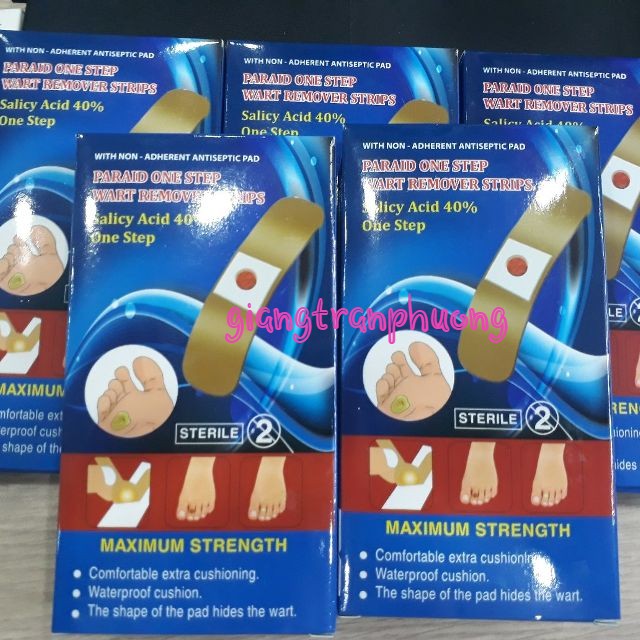 Hộp 6 miếng dán mụn cóc, mắt cá, mụn cơm, vết chai