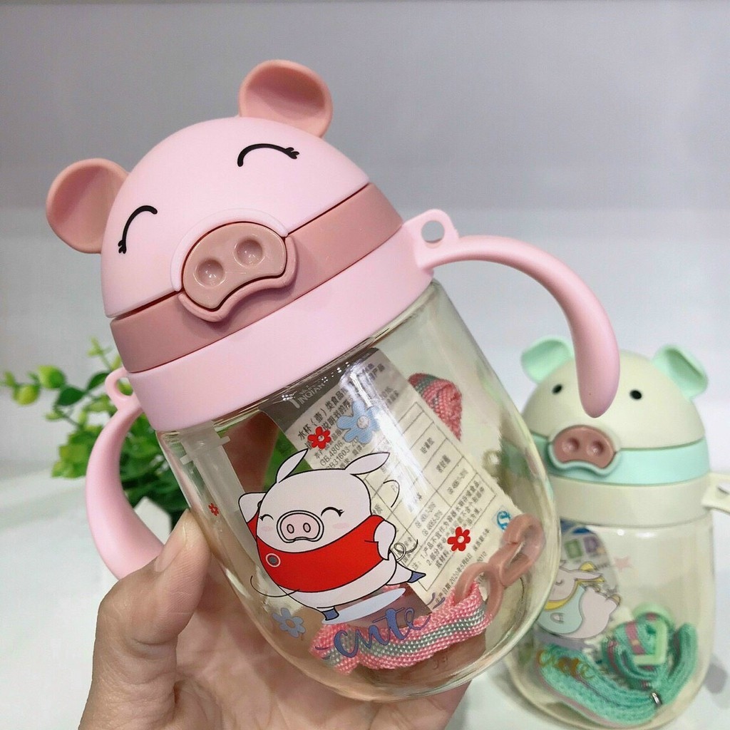 ●❡  BÌNH TẬP UỐNG NƯỚC SỮA CÓ VAN CHỐNG SẶC HÌNH THÚ ĐÁNG YÊU CHO BÉ ☘FREE SHIP☘