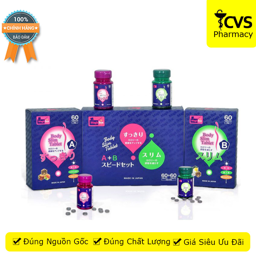 Viên Uống Giảm Cân Nhật Bản AB - An Toàn & Hiệu Quả - Loại A - Hộp 60 viên - cvspharmacy