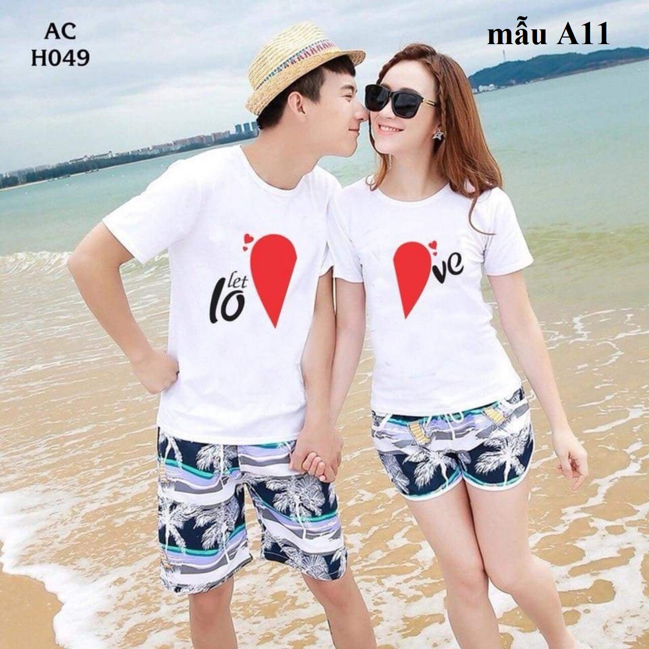 Áo thun đôi ghép tim chữ cực đẹp và ý nghĩa