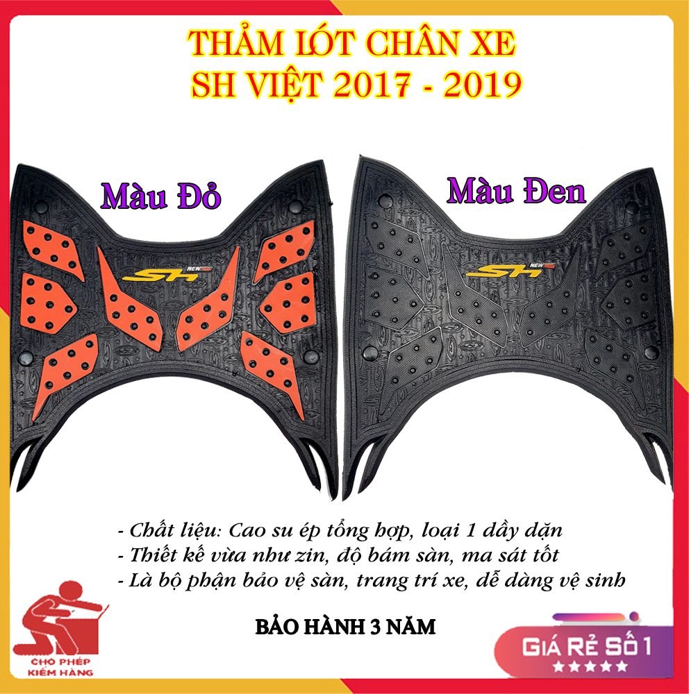 Thảm Lót Sàn Xe Máy SH Việt 2012, 2013, 2014, 2015, 2016, 2017, 2018, 2019, 2020, 2021