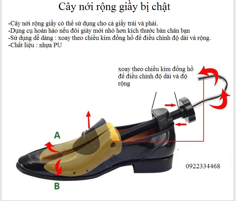 Dụng Cụ Nới Rộng Giày Nam - Dụng cụ nong giày - Kích size giày chuyên dụng