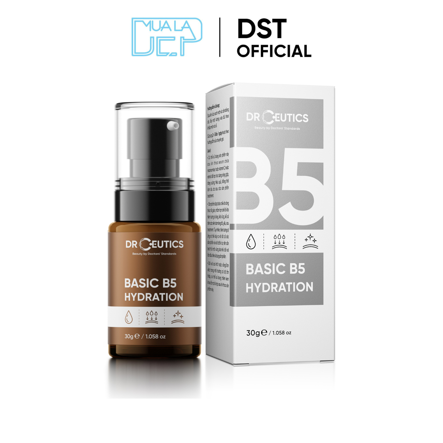 Serum Basic B5 Hydration DrCeutics Cho Da Dầu Mụn