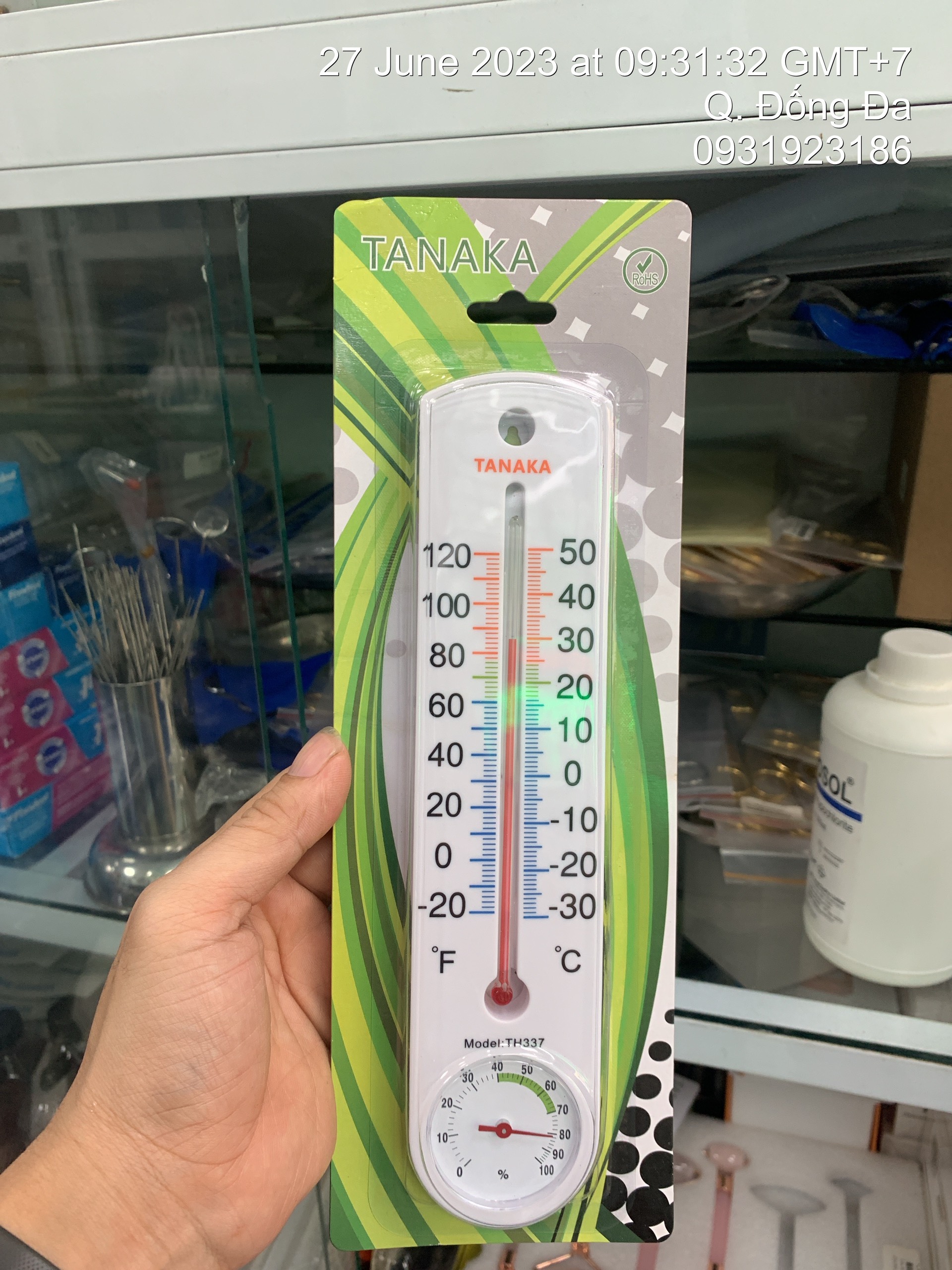 Nhiệt ẩm kế dạng cột treo tường TH337