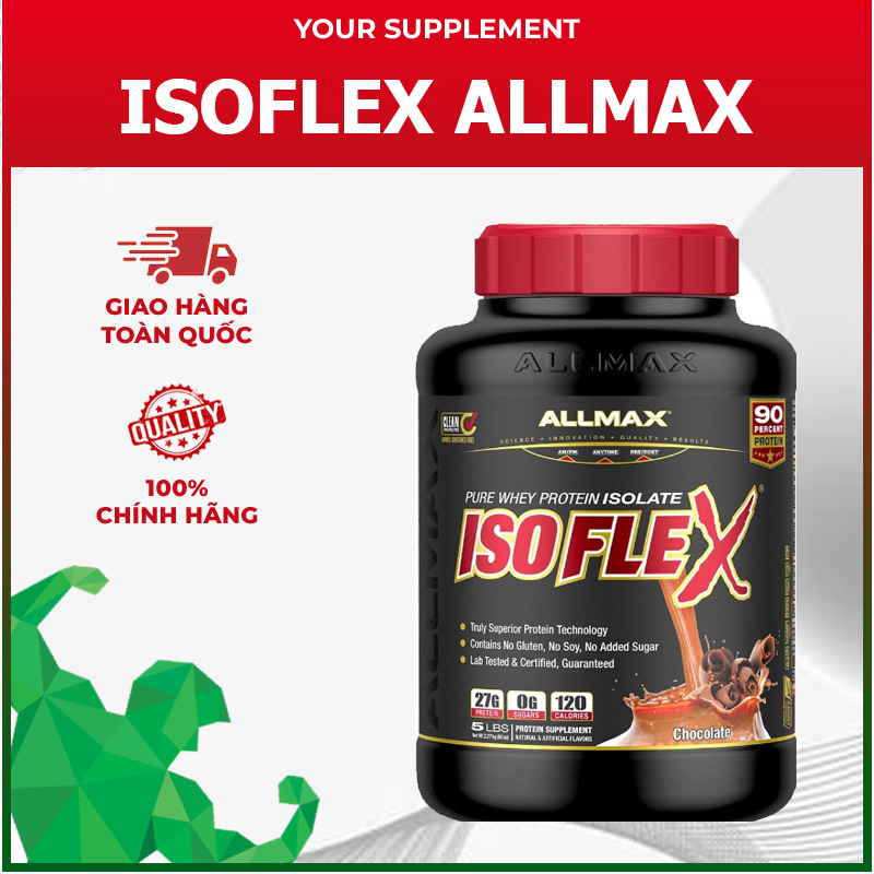 Sữa Tăng Cơ ISO FLEX ALLMAX - 75 lần dùng  TẶNG SHAKER
