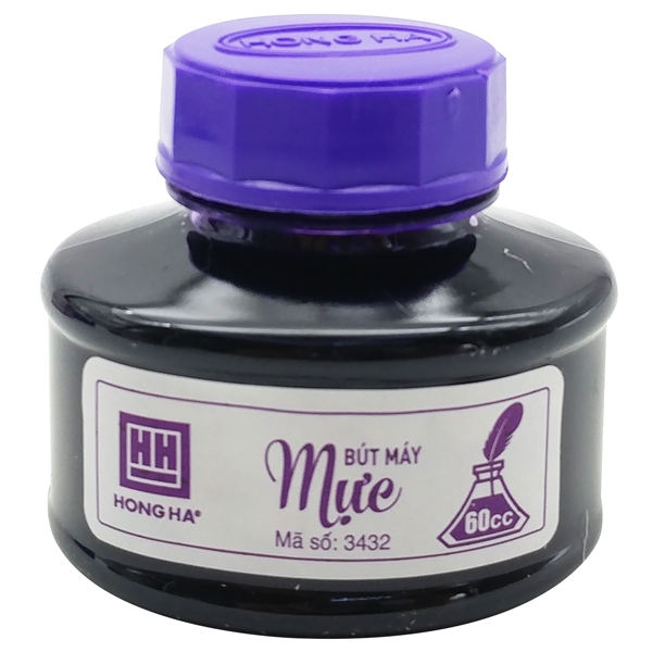 Mực bút máy hồng hà -60ml