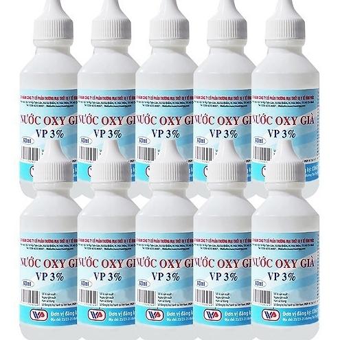LỐC 10 CHAI NƯỚC OXY GIÀ VP 3%