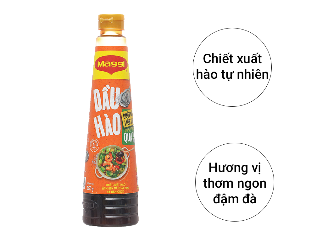 Dầu hào Maggi đậm đặc chai 250g / 350g - chiết xuất từ hàu tự nhiên