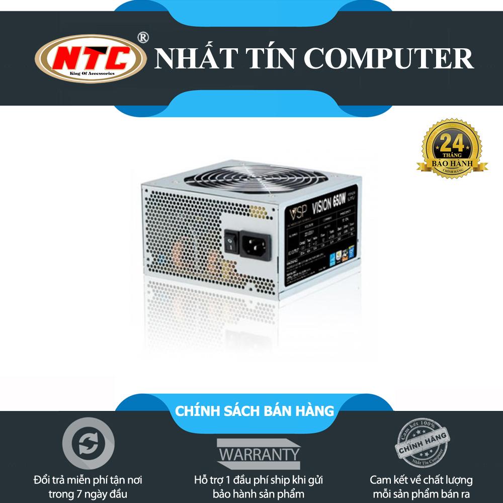 Nguồn dành cho máy tính bàn Vision 650W - Fan 12cm (bạc) - Nhất Tín Computer