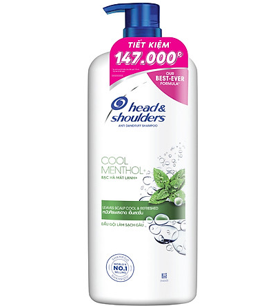 Dầu gội head & shoulder 1200ml bạc hà mát lạnh
